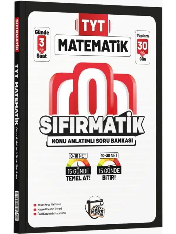 Ders Platosu TYT Matematik Sıfırmatik Konu Anlatımlı Soru Bankası