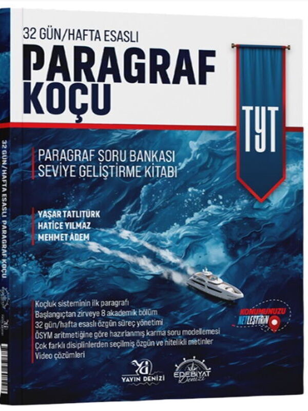 Edebiyat Denizi TYT Paragraf Koçu Soru Bankası Paragraf 2 Deneme Hediye