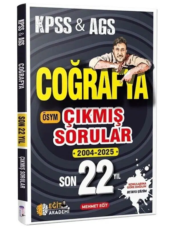 Eğit Akademi 2026 KPSS MEB-AGS Coğrafya Çıkmış Sorular Son 22 Yıl Çözümlü