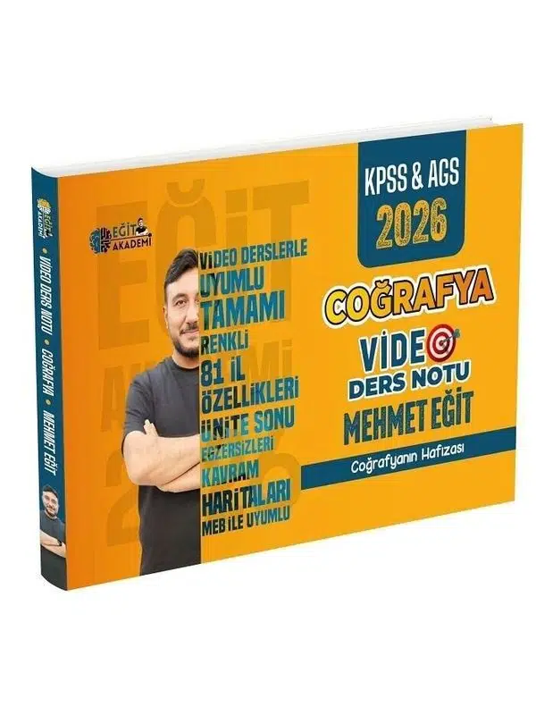 Eğit Akademi 2026 KPSS MEB-AGS Coğrafya Video Ders Notu - Mehmet Eğit