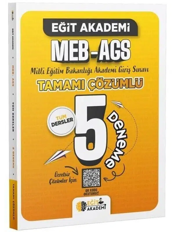 Eğit Akademi MEB-AGS Tüm Dersler 5 Deneme Çözümlü