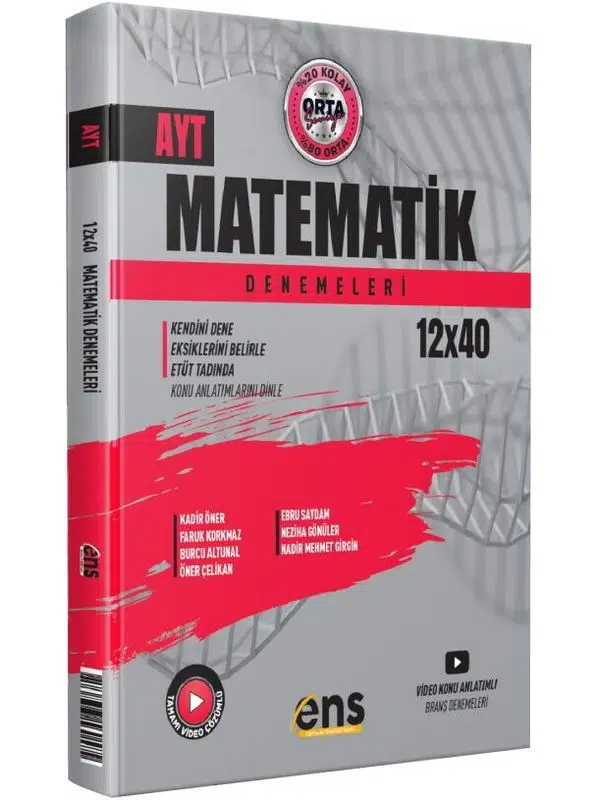 ENS AYT Matematik 12 x 40 Denemeleri