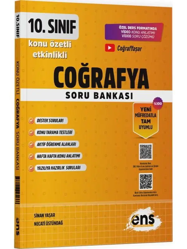 ENS Yayıncılık 10. Sınıf Coğrafya Etkinlikli Soru Bankası