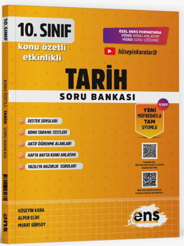 ENS Yayıncılık 10. Sınıf Tarih Etkinlikli Soru Bankası
