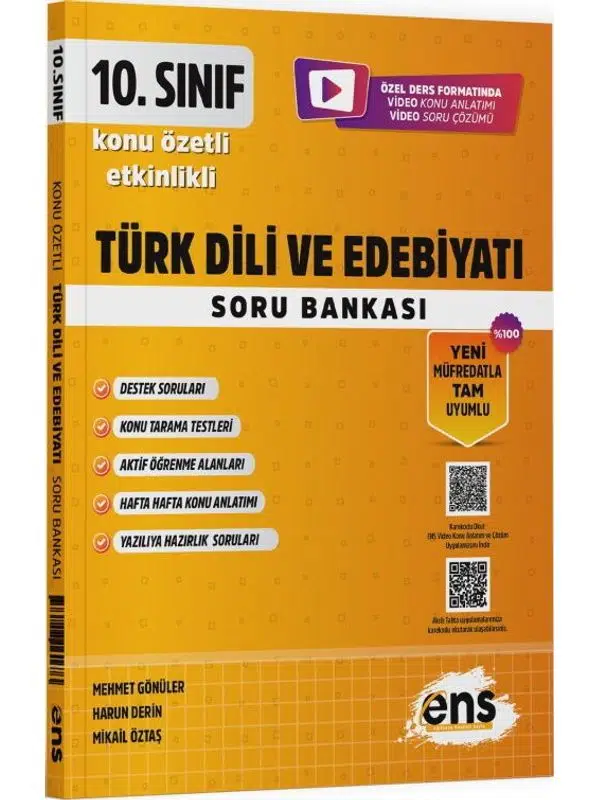 ENS Yayıncılık 10. Sınıf Türk Dili ve Edebiyatı Etkinlikli Soru Bankası
