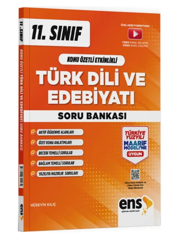 ENS Yayıncılık 11. Sınıf Türk Dili ve Edebiyatı Konu Özetli Etkinlikli Soru Bankası