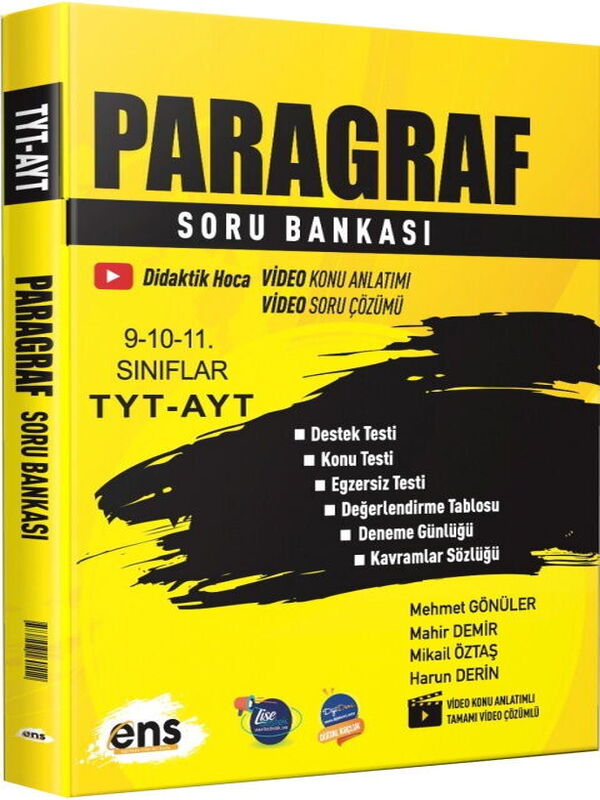 ENS Yayıncılık TYT AYT Paragraf Soru Bankası