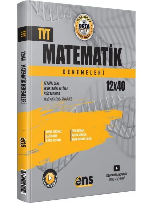 ENS Yayıncılık TYT Matematik 12 x 40 Denemeleri