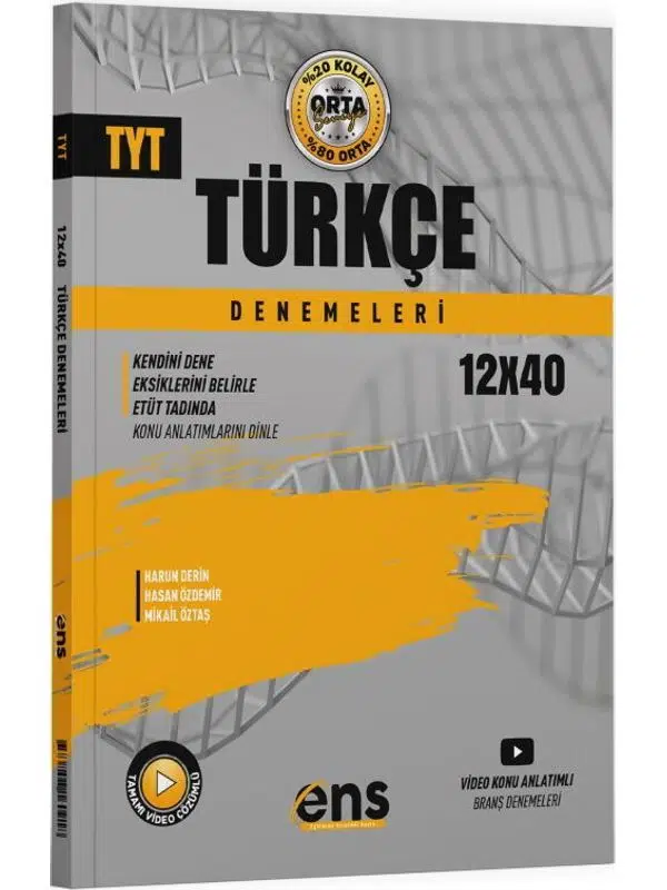 ENS Yayınları TYT Türkçe 12 x 40 Denemeleri