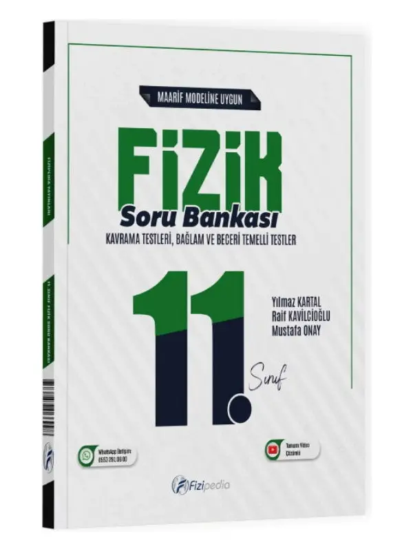 Fizipedia Yayınları 11. Sınıf Fizik Maarif Model Soru Bankası