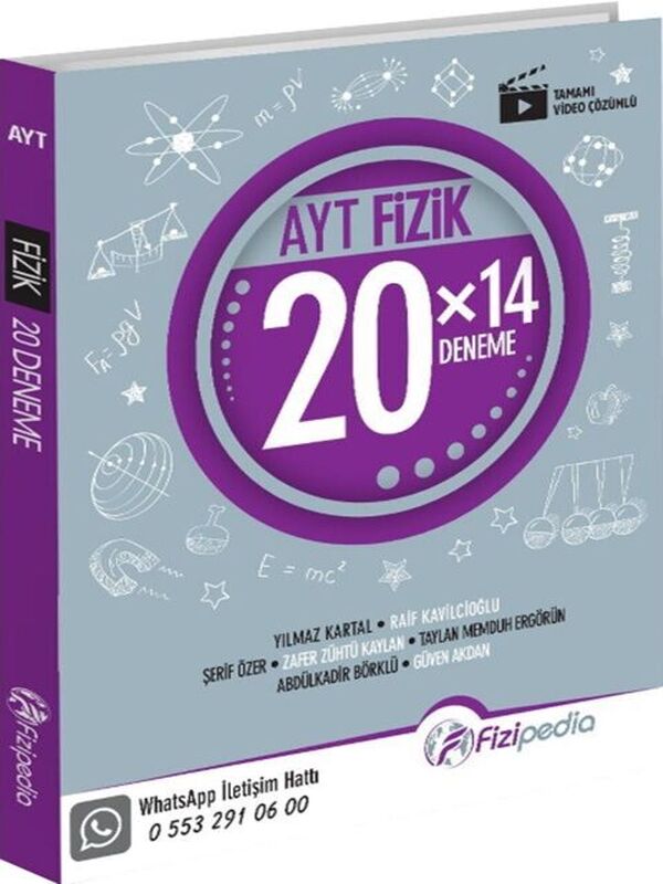 Fizipedia Yayınları AYT Fizik 20 x 14 Deneme