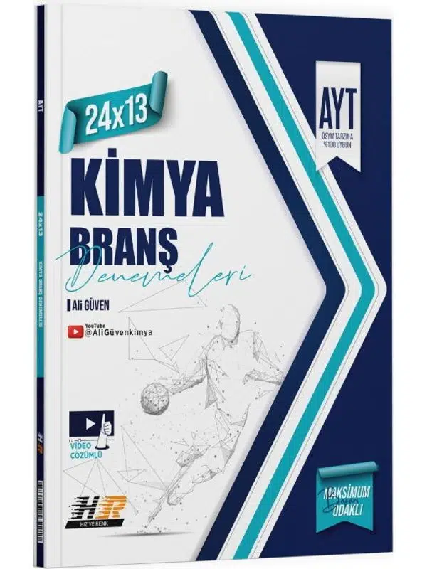 Hız ve Renk Yayınları AYT Kimya 24 x 13 Denemeleri