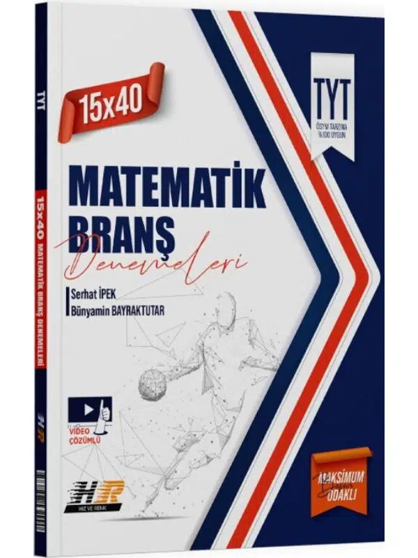 Hız ve Renk Yayınları TYT Matematik 15 x 40 Denemeleri