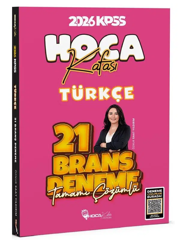 Hoca Kafası 2026 KPSS Türkçe 21 Deneme Çözümlü - Öznur Saat Yıldırım