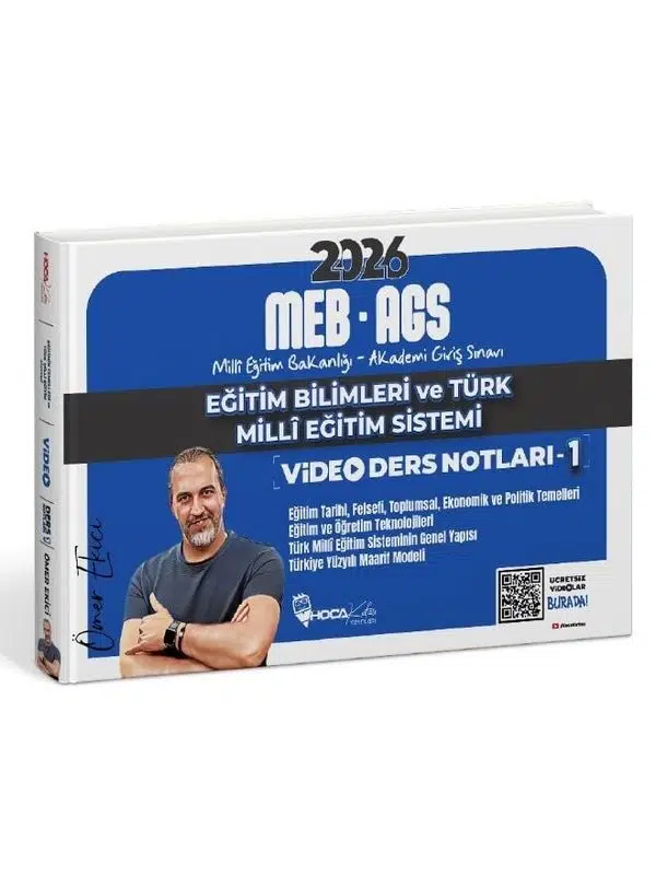 Hoca Kafası 2026 MEB-AGS Eğitim Bilimleri ve Türk Milli Eğitim Sistemi Video Ders Notları-1 - Ömer Ekici
