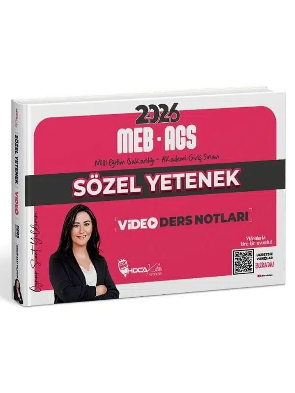 Hoca Kafası 2026 MEB-AGS Sözel Yetenek Video Ders Notları - Öznur Saat Yıldırım