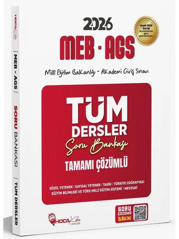 Hoca Kafası 2026 MEB-AGS Tüm Dersler Soru Bankası Çözümlü Hoca Kafası Yayınları