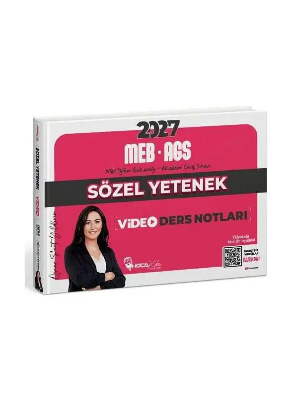 Hoca Kafası 2027 MEB-AGS Sözel Yetenek Video Ders Notları - Öznur Saat Yıldırım Hoca Kafası Yayınları