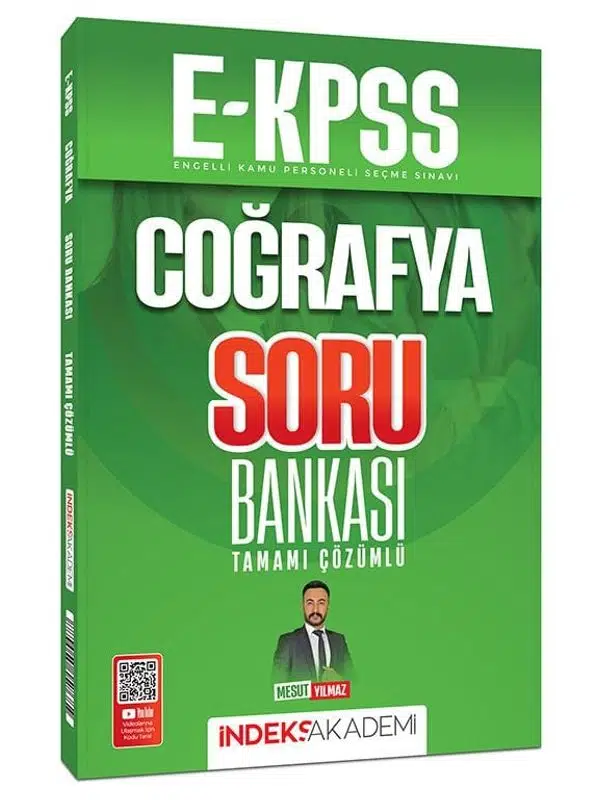 İndeks Akademi 2026 EKPSS Coğrafya Soru Bankası Çözümlü - Mesut Yılmaz