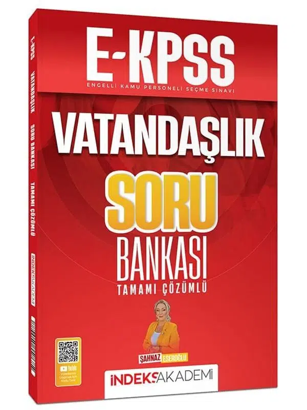 İndeks Akademi 2026 EKPSS Vatandaşlık Soru Bankası Çözümlü - Şahnaz Eseroğlu 