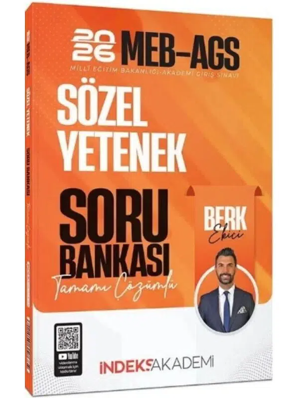İndeks Akademi 2026 MEB AGS Sözel Yetenek Soru Bankası Çözümlü