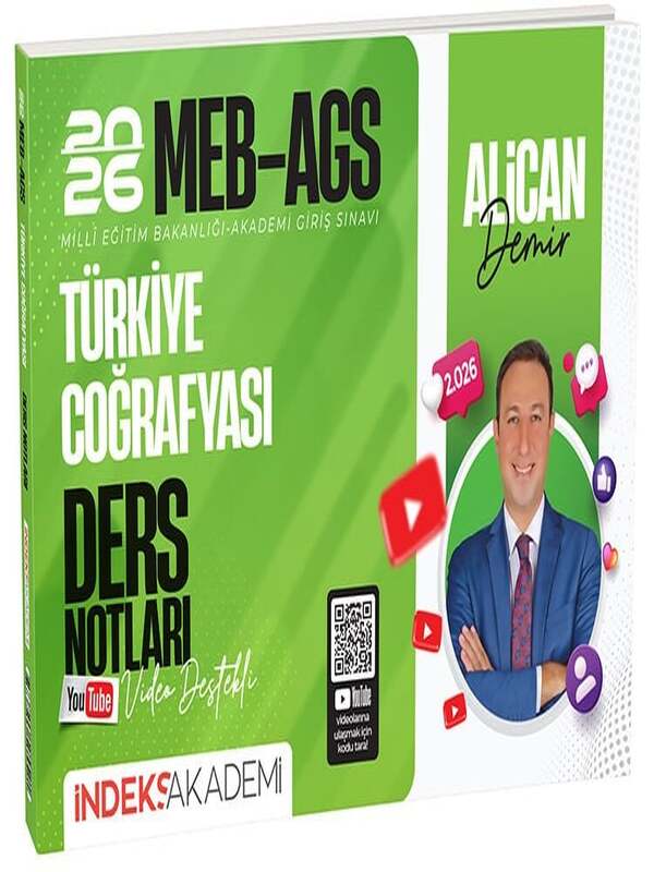 İndeks Akademi 2026 MEB-AGS Türkiye Coğrafyası Video Ders Notları 