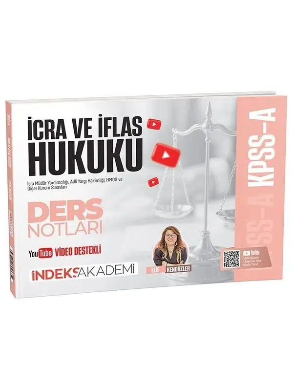 İndeks Akademi KPSS A Grubu İcra ve İflas Hukuku Video Ders Notları - Elif Kendüzler