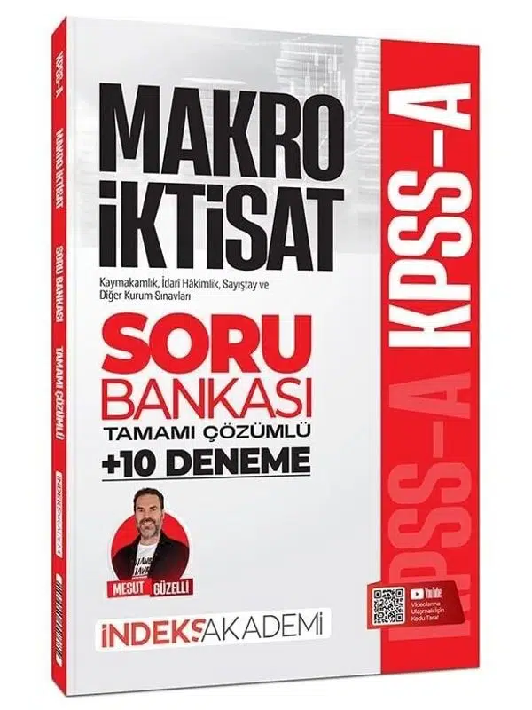 İndeks Akademi KPSS A Grubu Makro İktisat Soru Bankası ve 10 Deneme Çözümlü - Mesut Güzelli