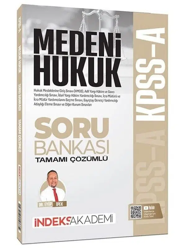 İndeks Akademi KPSS A Grubu Medeni Hukuk Soru Bankası Çözümlü - Eyüp İpek