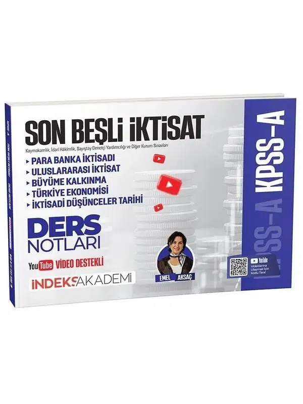 İndeks Akademi KPSS A Grubu Son Beşli İktisat Video Ders Notları - Emel Aksaç