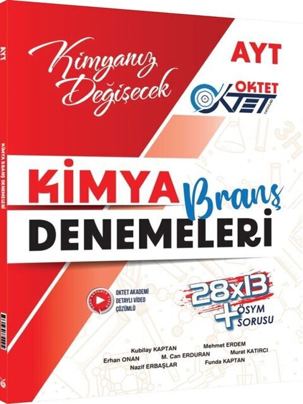 Oktet Yayınları AYT Kimya 28 x 13 Branş Denemeleri