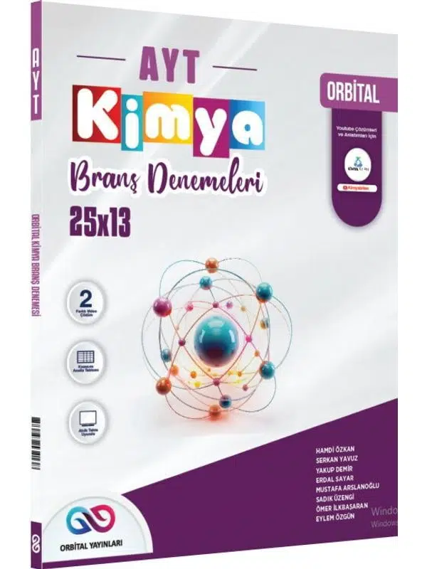 Orbital Yayınları AYT Kimya 25 x 13 Branş Denemeleri