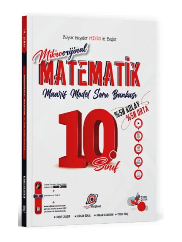 Orijinal Mikro 10. Sınıf Matematik Maarif Model Soru Bankası