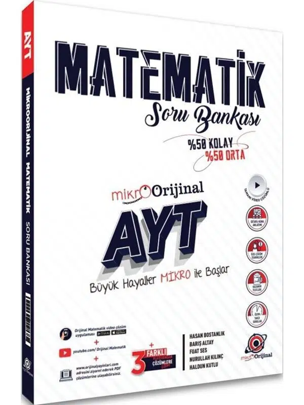 Orijinal Mikro AYT Matematik Soru Bankası