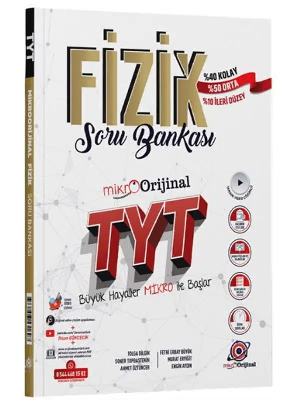 Orijinal Mikro TYT Fizik Soru Bankası