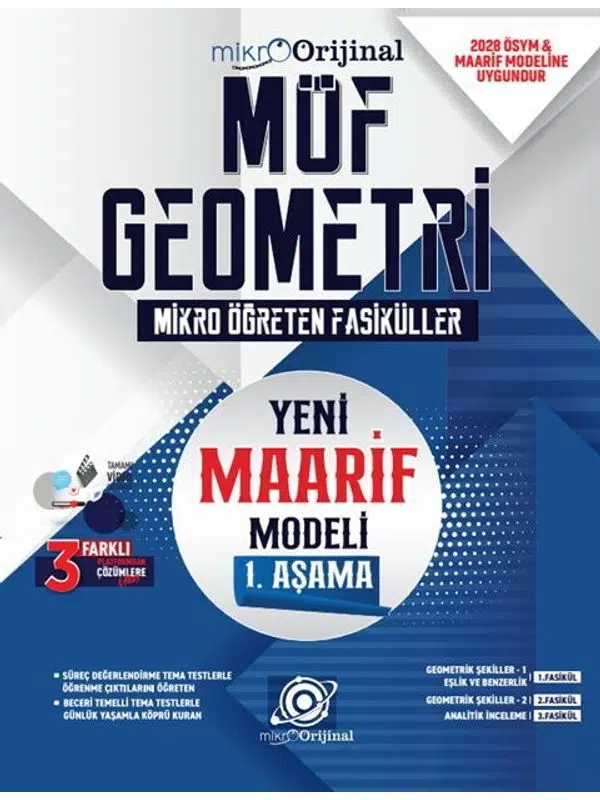 Orijinal Mikro TYT Geometri Maarif Model 1. Aşama Mikro Öğreten Fasiküller