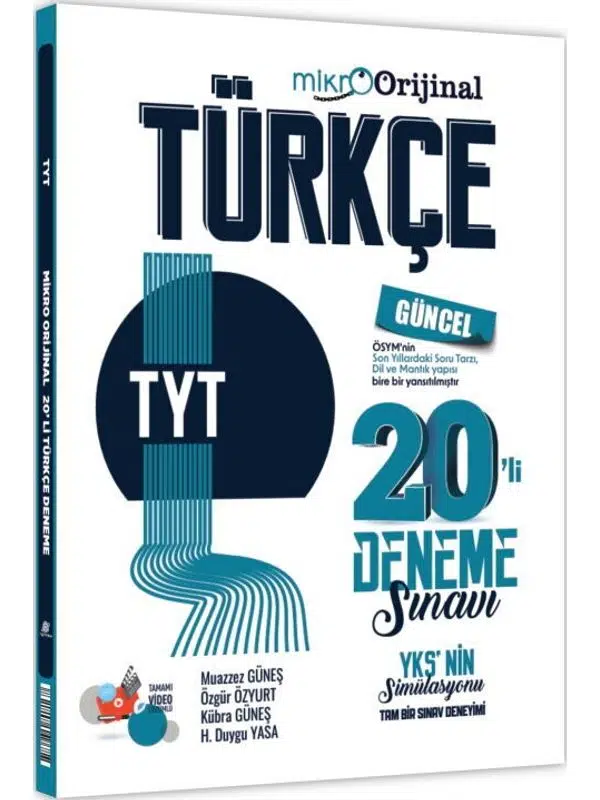 Orijinal Mikro TYT Türkçe 20 li Deneme Sınavı