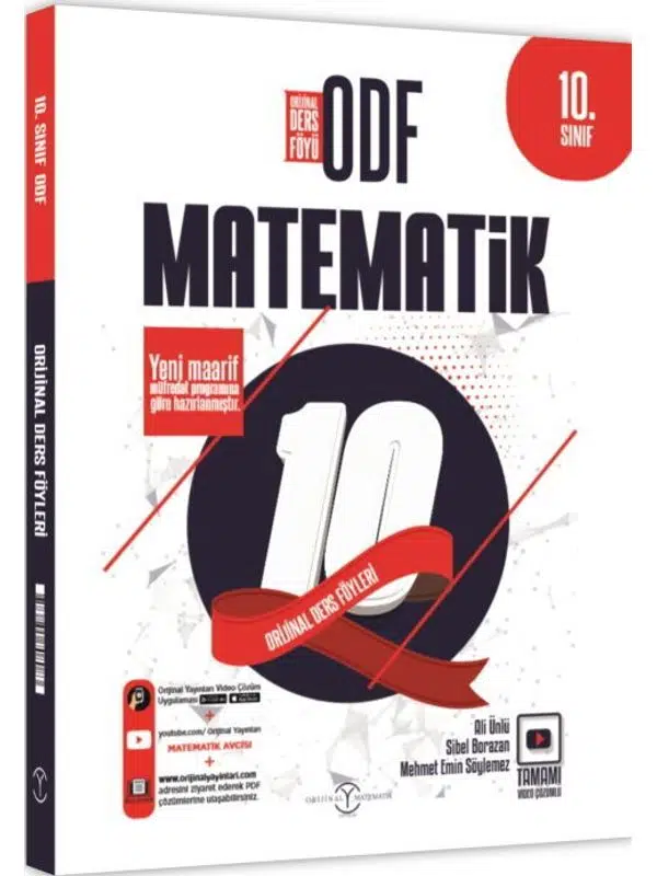 Orijinal Yayınları 10. Sınıf Matematik ODF Orijinal Ders Föyleri Paragraf 2 Deneme Hediye
