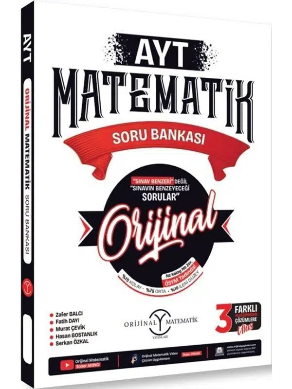Orijinal Yayınları AYT Orijinal Matematik Soru Bankası