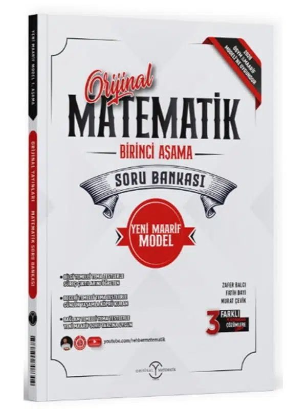 Orijinal Yayınları Matematik 1. Aşama Maarif Modeli Soru Bankası