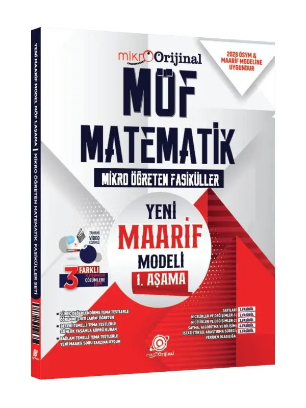 Orijinal Yayınları TYT Matematik MÖF Maarif Model 1. Aşama