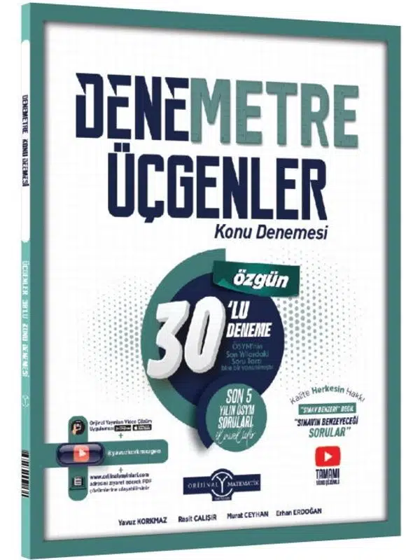 Orijinal Yayınları TYT Üçgenler Denemetre 30 lu Konu Denemesi