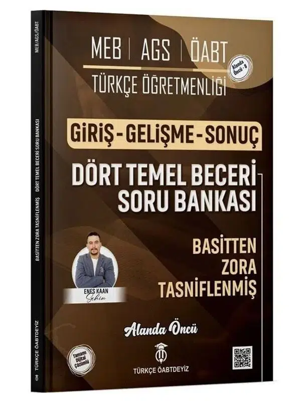 Türkçe ÖABTDEYİZ ÖABT MEB-AGS Türkçe Dört Temel Beceri Giriş-Gelişme-Sonuç Soru Bankası Çözümlü - Enes Kaan Şahin