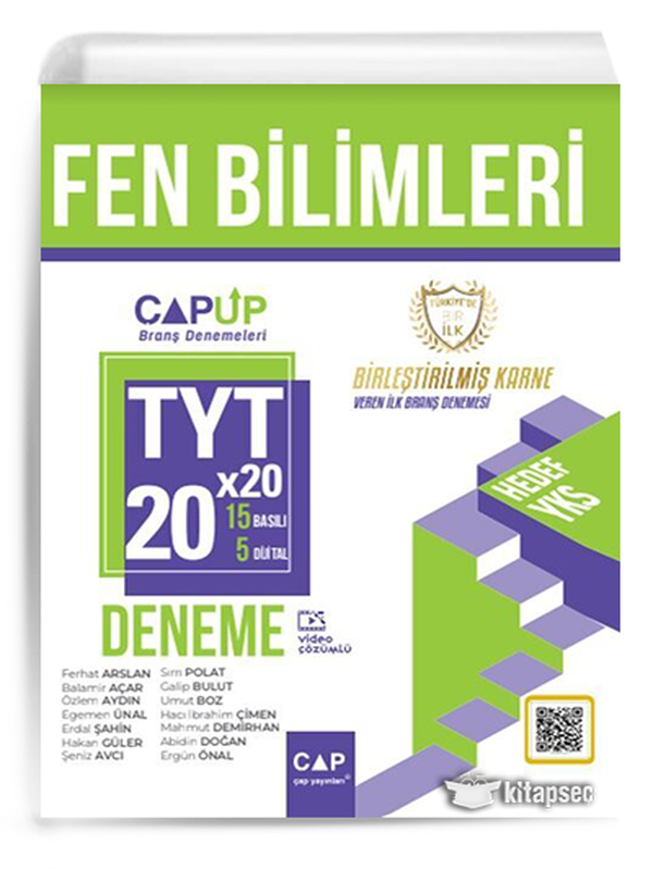 TYT Fen Bilimleri 20 x 20 Up Deneme Çap Yayınları Parlayan Paragraf 2 Deneme Hediye