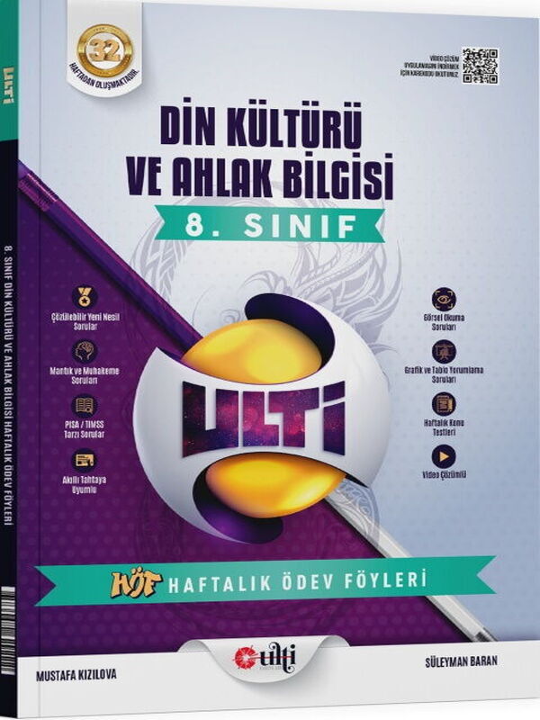 Ulti Yayınları 8. Sınıf LGS Din Kültürü ve Ahlak Bilgisi Haftalık Ödev Föyleri