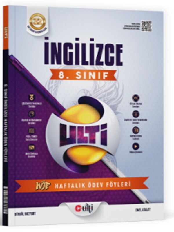 Ulti Yayınları 8. Sınıf LGS İngilizce Haftalık Ödev Föyleri