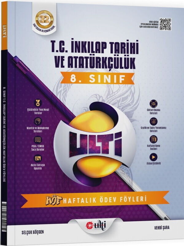 Ulti Yayınları 8. Sınıf LGS T.C. İnkılap Tarihi ve Atatürkçülük Haftalık Ödev Föyleri