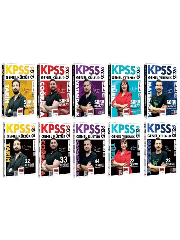 Yargı 2026 KPSS Genel Yetenek Genel Kültür Soru Bankası + 143 Deneme 10 lu Set