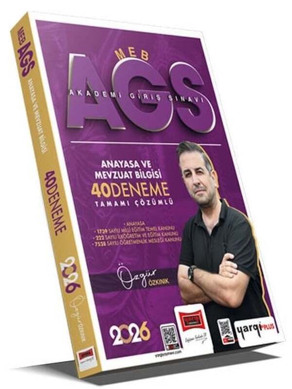 Yargı 2026 MEB-AGS Anayasa ve Mevzuat Bilgisi 40 Deneme Çözümlü - Özgür Özkınık