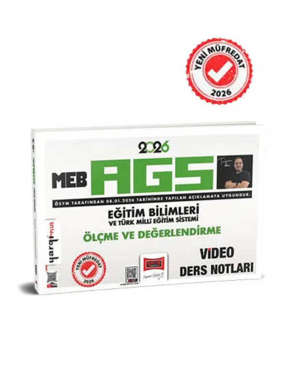 Yargı 2026 MEB-AGS Eğitim Bilimleri ve Türk Milli Eğitim Sistemi Ölçme ve Değerlendirme Video Ders Notları